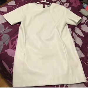 Cute grayish mini pleather dress